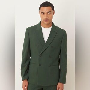 ASOS Dark Green Slim Suit Jacket
